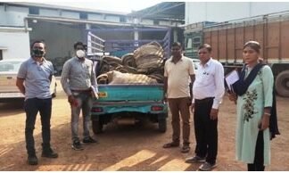 पीडीएस बारदानों का अवैध परिवहन 500 नग बारदाना किया गया जप्त gunny bags seized