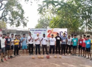 महासमुंद जिला हैंडबॉल संघ के खिलाड़ियों ने वर्चुअल मैराथन दौड़ में लिया भाग msmd 14-01