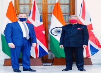 ब्रिटेन के विदेश मंत्री ने विदेश मंत्री डॉ. एस जयशंकर से की मुलाकात 15-12