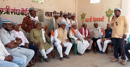 दिल्ली सीमा पर आन्दोलनरत किसानो के समर्थन मे कांग्रेस का एक दिवसीय पदयात्रा