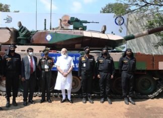 अर्जुन मेन बैटल टैंक (एमके-1ए) सौंपा सेना को प्रधानमंत्री मोदी ने अर्जुन मेन बैटल टैंक (एमके-1ए) सौंपा सेना को प्रधानमंत्री मोदी ने