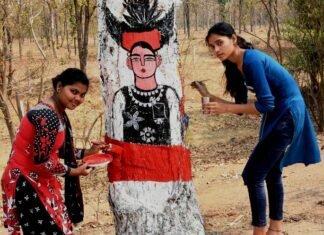 छात्र-छात्राओं सहित अन्य लोगों के अन्दर छुपी प्रतिभाएं उभरकर सामनें आयी,पेड़ों में दिखी कला छात्र-छात्राओं सहित अन्य लोगों के अन्दर छुपी प्रतिभाएं उभरकर सामनें आयी,