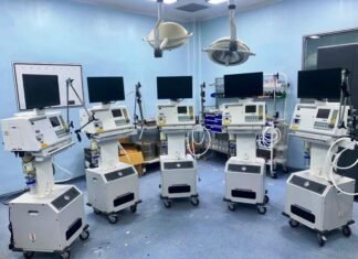 कोविड केयर हॉस्पिटल में हुआ सुविधाओं का विस्तार,लगे 10 नये वेंटिलेटर मशीन कोविड केयर हॉस्पिटल में हुआ सुविधाओं का विस्तार,लगे 10 नये वेंटिलेटर मशीन