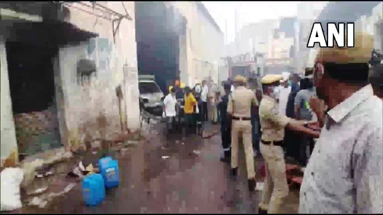 हैदराबाद के भोईगुड़ा में गोदाम में लगी आग से बिहार के 11 मजदूरों की हुई मौत