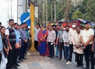 शहर के ट्रैफिक सिग्नलों मे लगा साउंड सिस्टम शहर के ट्रैफिक सिग्नलों मे लगा साउंड सिस्टम