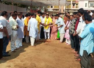 श्री मारुति महायज्ञ के लिए हुआ धरती पूजन ,6 अप्रैल से कलश यात्रा के साथ होगा शुरू श्री मारुति महायज्ञ के लिए हुआ धरती पूजन