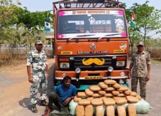 कबाड़ कार्टून डिब्बा के नीचे से एक 1 क्विंटल गांजा बरामद, महाराष्ट्र व पंजाब मे होना था सप्लाई कबाड़ कार्टून डिब्बा के नीचे से एक 1 क्विंटल गांजा बरामद