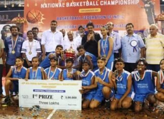 सब जूनियर नेशनल बॉस्केटबॉल टूर्नामेंट में राज्य की बालिका टीम ने जीता स्वर्ण पदक सब जूनियर नेशनल बॉस्केटबॉल टूर्नामेंट में बालिका टीम ने जीता स्वर्ण पदक