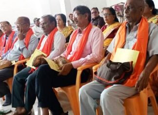 बसंत पंचमी में हुआ सरस्वती पूजन पेंशनर भवन में बसंत पंचमी का हुआ सरस्वती पूजन पेंशनर्स भवन मे