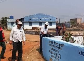 पालिका अफसरों ने एफएसटीपी प्लांट का किया निरीक्षण पालिका अफसरों ने एफएसटीपी प्लांट का किया निरीक्षण