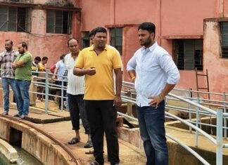 नपाध्यक्ष ने बेलसोंडा वाटर फिल्टर प्लांट का किया निरीक्षण नपाध्यक्ष ने वाटर फिल्टर प्लांट का किया निरीक्षण