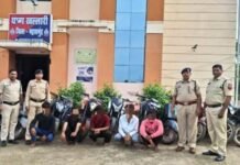मोटर साइकिल गिरोह का भंडाफोड़: चोरी की 13 गाड़ियां जब्त, पांच आरोपी गिरफ्तार मोटर साइकिल गिरोह का भंडाफोड़ पांच आरोपी गिरफ्तार