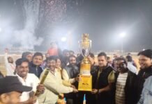 अटल कप रात्रिकालीन टेनिस बॉल क्रिकेट प्रतियोगिता का भव्य समापन, महाकाल 11 बनी विजेता अटल कप टेनिस बॉल क्रिकेट प्रतियोगिता में महाकाल 11बना विजेता