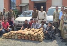137 किलो गांजा के साथ 8 तस्कर गिरफ्तार, ओडिशा–महाराष्ट्र गिरोह का पर्दाफाश 137 किलो गांजा के साथ 8 तस्कर गिरफ्तार