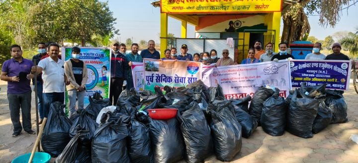 खरोरा सरोवर में चला स्वच्छता का महाअभियान