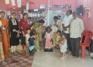 पंचशील नगर आंगनबाड़ी में मनाया गया वजन त्यौहार बच्चों के पोषण स्तर की हुई जांच आंगनबाड़ी में मनाया गया वजन त्यौहार बच्चों के पोषण स्तर की हुई जांच