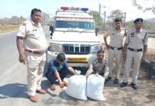 एम्बुलेंस में गांजा तस्करी का खुलासा, 20 किलो बरामद, दो आरोपी गिरफ्तार एम्बुलेंस में गांजा तस्करी का खुलासा, 20 किलो बरामद, दो आरोपी गिरफ्तार