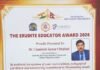 अंतर्राष्ट्रीय सम्मान 'द इरुडाइट एजुकेटर अवार्ड से सम्मानित हुए डॉ. छतलानी