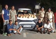 महासमुंद: ओडिशा के 4 गांजा तस्कर गिरफ्तार, 23.500 किलो गांजा बरामद महासमुंद: ओडिशा के 4 गांजा तस्कर गिरफ्तार, 23.500 किलो गांजा बरामद